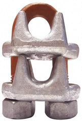 CM - 1/2" Piggyback Wedge Socket Clip - 1/2 - 13, 1.19" Between Centers, Galvanized - Top Tool & Supply