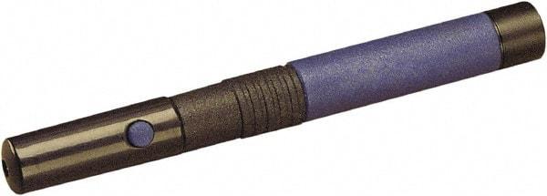 Quartet - Rubber & Metal Pen Size Laser Pointer - Blue, 2 AAA Batteries Included - Top Tool & Supply