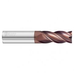 3/8 Dia. x 3 Overall Length 4-Flute .010 C/R Solid Carbide SE End Mill-Round Shank-Center Cut-FC20 - Top Tool & Supply