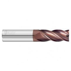 3/8 Dia. x 3 Overall Length 4-Flute .010 C/R Solid Carbide SE End Mill-Round Shank-Center Cut-FC20 - Top Tool & Supply