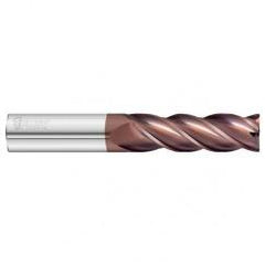 3/16 Dia. x 2-1/2 Overall Length 4-Flute .030 C/R Solid Carbide SE End Mill-Round Shank-Center Cut-FC20 - Top Tool & Supply