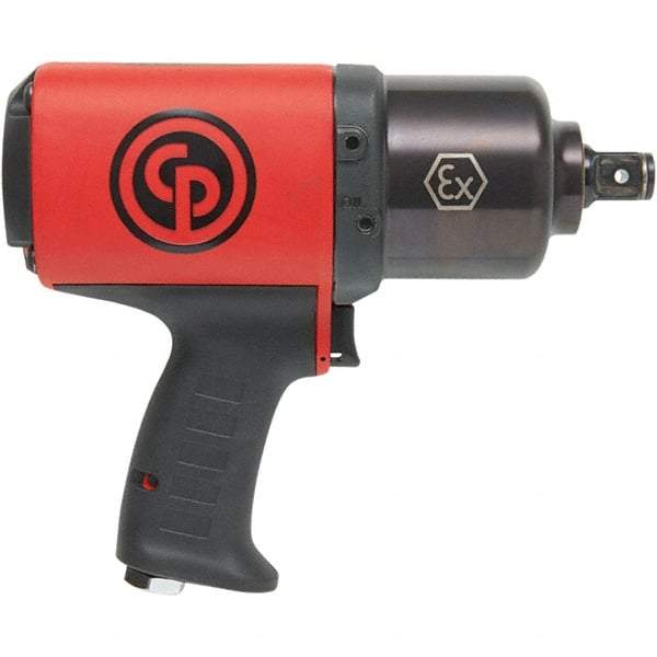 Chicago Pneumatic - 3/4" Drive, 5,100 RPM, 1,290 Ft/Lb Torque Impact Wrench - Pistol Grip Handle, 38 CFM, 90 psi, 3/8" NPT Inlet - Top Tool & Supply