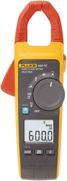 Fluke - 902 FC, CAT IV, CAT III, Digital True RMS HVAC Clamp Meter with 1.1811" Clamp On Jaws - Top Tool & Supply