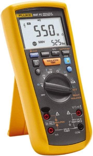 Fluke - 7 Piece, Digital Multimeter Kit - 1,000 Volt Max - Top Tool & Supply