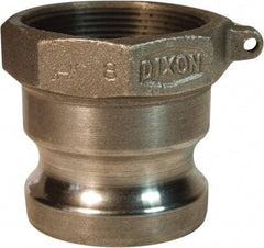 Dixon Valve & Coupling - 3" Malleable Iron Cam & Groove Suction & Discharge Hose Male Adapter Female NPT Thread - Part A, 3" Thread, 125 Max psi - Top Tool & Supply