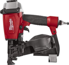 Milwaukee Tool - 1-3/4" Nail Length, 2-1/2 to 3.8mm Nail Diam, 0.12 Gauge Roofing Air Nailer - Top Tool & Supply