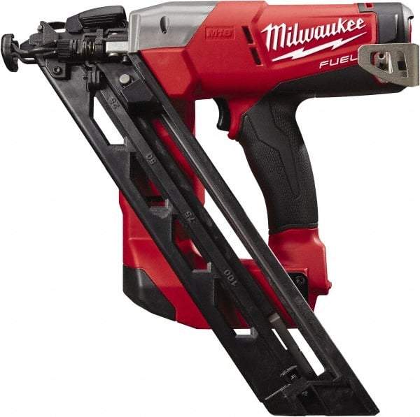 Milwaukee Tool - Cordless Finish Nailer - 15 Gauge Nail Diam, 1-1/4 to 2-1/2" Long Nail, Batteries Not Included - Top Tool & Supply