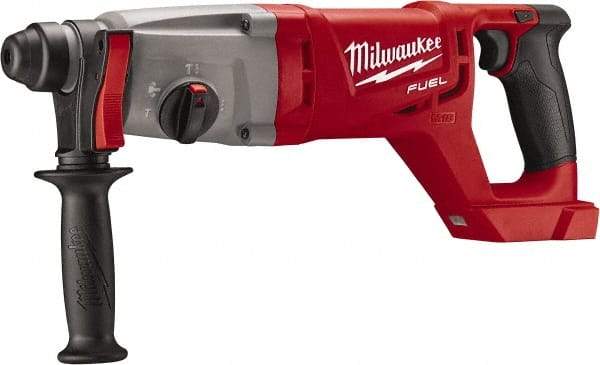 Milwaukee Tool - 18 Volt 1" SDS Plus Chuck Cordless Rotary Hammer - 0 to 4,400 BPM, 0 to 1,500 RPM, Reversible - Top Tool & Supply