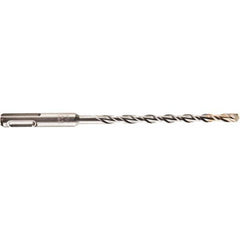 10mm Diam, SDS-Plus Shank, Carbide-Tipped Rotary & Hammer Drill Bit 390mm Usable Length, 450mm OAL, Spear Cutting Shape