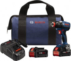 Bosch - 18 Volt, 1/4" Drive, 1,650 In/Lb Torque, Cordless Impact Driver - 2800 RPM, 2 Lithium-Ion Batteries Included - Top Tool & Supply