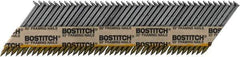 Stanley Bostitch - 12 Gauge 0.113" Shank Diam 2" Long Framing Nails for Power Nailers - Steel, Bright Finish, Smooth Shank, Angled Stick Paper Tape Collation, Round Head - Top Tool & Supply