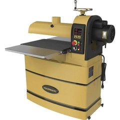 Powermatic - 5" Diam x 22" Long, Single Phase Floor Drum Sanding Machine - 4" Sanding Depth, 2-3/8 to 4" Thick x 44" Wide Workpiece - Top Tool & Supply