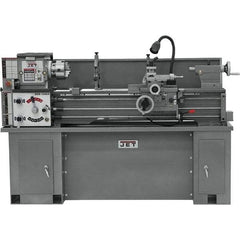 Jet - 13" Swing, 40" Between Centers, 230 Volt, Single Phase Bench Lathe - 2 hp, 60 to 1,240 RPM, 1-3/8" Bore Diam, 28-1/2" Deep x 30" High x 79" Long - Top Tool & Supply