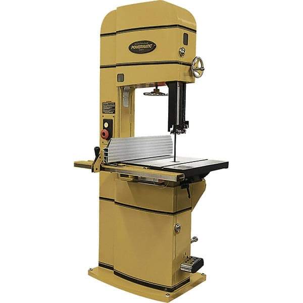 Powermatic - 18" Throat Capacity, Step Pulley Vertical Bandsaw - 2,300/4,400 SFPM, 5 hp, Single Phase - Top Tool & Supply