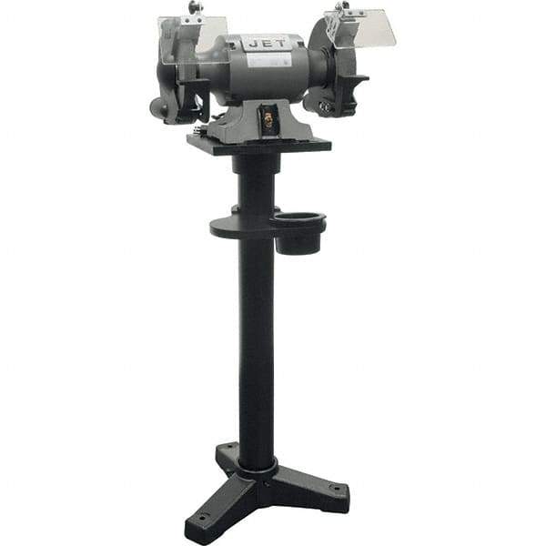 Jet - 10" Wheel Diam x 1" Wheel Width, 1-1/2 hp Bench Grinder - 1 Phase, 1,720 Max RPM, 115 Volts - Top Tool & Supply