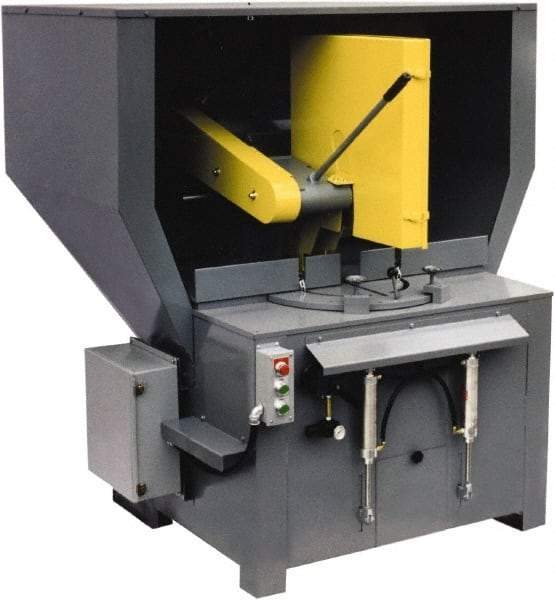 Kalamazoo - 20 or 22" Blade Diam, 1" Arbor Hole, Miter Chop & Cutoff Saw - 2,500 RPM, 15 hp, 220/440 Volts, 3 Phase - Top Tool & Supply