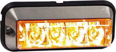 Buyers Products - Quad Flash Rate, Surface Mount Emergency Strobe Light Assembly - Powered by 12 to 24 Volts, Amber - Top Tool & Supply