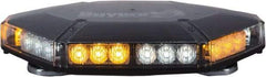 Buyers Products - Variable Flash Rate, Vacuum-Magnetic Mount Emergency LED Lightbar Assembly - Powered by DC, Amber & Clear - Top Tool & Supply