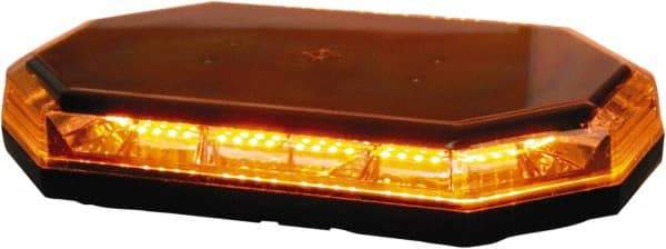 Buyers Products - Variable Flash Rate, Magnetic or Permanent Mount Emergency LED Lightbar Assembly - Powered by DC, Amber & Clear - Top Tool & Supply