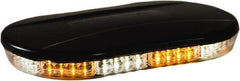 Buyers Products - Variable Flash Rate, Magnetic or Permanent Mount Emergency LED Lightbar Assembly - Powered by DC, Amber & Clear - Top Tool & Supply