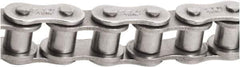 Tritan - 1/2" Pitch, ANSI 41, Single Strand Roller Chain - Chain No. 41SS, 1,349 Lb. Capacity, 10 Ft. Long, 0.306" Roller Diam, 0.246" Roller Width - Top Tool & Supply