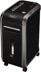 FELLOWES - 5/64 x 9/16" Strip, 12 Sheet Mirco Cut Paper Micro Cut Shredder - 17-5/16" Long x 11-7/16" Wide x 23-3/16" High, Level 5 Security, 9 Gal Wastebasket - Top Tool & Supply