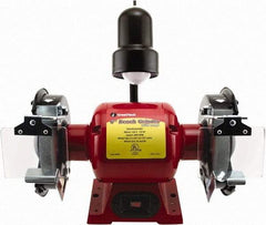 Value Collection - 6" Wheel Diam x 3/4" Wheel Width, 1/3 hp Bench Grinder - 1 Phase, 3,400 Max RPM, 120 Volts - Top Tool & Supply