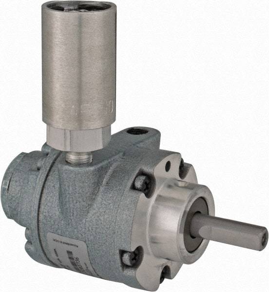 Gast - 1/2 hp Reversible Hub Air Actuated Motor - 6,000 Max RPM, 1.14" Shaft Length, 4.66" OAL, 3/8" Shaft Diam - Top Tool & Supply