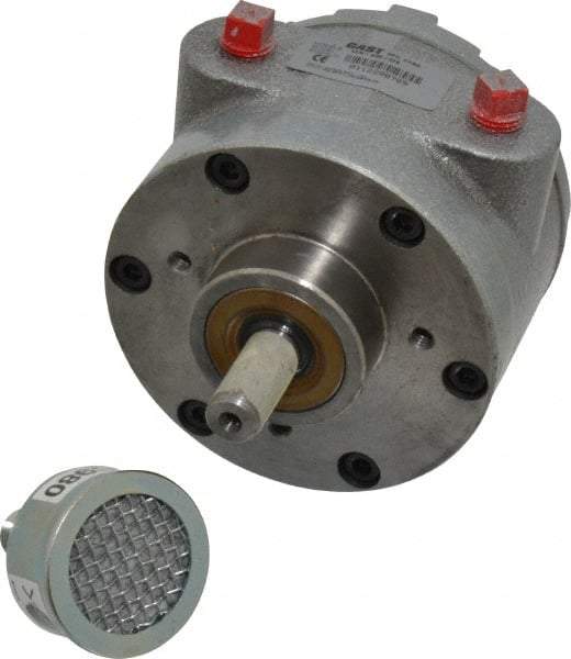 Gast - 1-1/2 hp Reversible Face Air Actuated Motor - 3,000 Max RPM, 1.12" Shaft Length, 5.81" OAL, 1/2" Shaft Diam - Top Tool & Supply