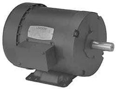 Leeson - 1/4 Max hp, 1,725 Max RPM, Electric AC DC Motor - 208-230/460 V Input, Three Phase, 48 Frame - Top Tool & Supply