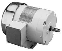 Leeson - 1/4 Max hp, 1,725 Max RPM, Electric AC DC Motor - 208-230/460 V Input, Three Phase, B56C Frame - Top Tool & Supply