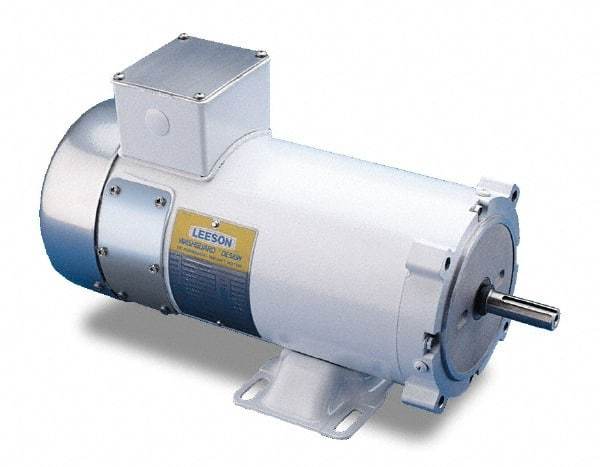 Leeson - 3/4 Max hp, 1,750 Max RPM, Electric AC DC Motor - 115 V Input, ZLS56C Frame - Top Tool & Supply