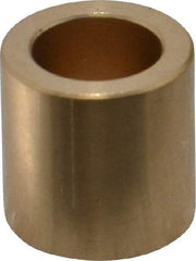 Made in USA - 1/2" Inside x 3/4" Outside Diam, Cast Bronze Sleeve Bearing - 3/4" OAL - Top Tool & Supply