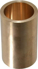 Made in USA - 1" Inside x 1-1/4" Outside Diam, Cast Bronze Sleeve Bearing - 2" OAL - Top Tool & Supply