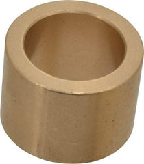 Made in USA - 1" Inside x 1-3/8" Outside Diam, Cast Bronze Sleeve Bearing - 1" OAL - Top Tool & Supply