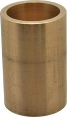 Made in USA - 1-5/16" Inside x 1-5/8" Outside Diam, Cast Bronze Sleeve Bearing - 2-1/2" OAL - Top Tool & Supply