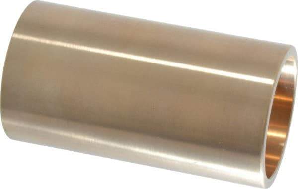 Made in USA - 1-3/8" Inside x 1-5/8" Outside Diam, Cast Bronze Sleeve Bearing - 3" OAL - Top Tool & Supply