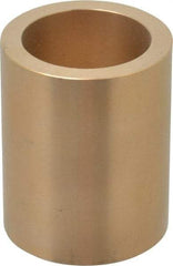 Made in USA - 1-1/2" Inside x 2" Outside Diam, Cast Bronze Sleeve Bearing - 2-1/2" OAL - Top Tool & Supply