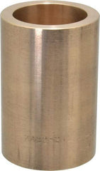 Made in USA - 1-1/2" Inside x 2" Outside Diam, Cast Bronze Sleeve Bearing - 3" OAL - Top Tool & Supply