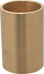 Made in USA - 1-3/4" Inside x 2" Outside Diam, Cast Bronze Sleeve Bearing - 3" OAL - Top Tool & Supply