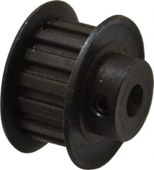 Power Drive - 15 Tooth, 1/4" Inside x 0.935" Outside Diam, Timing Belt Pulley - 1/4, 3/8" Belt Width, 0.955" Pitch Diam, Steel & Cast Iron - Top Tool & Supply