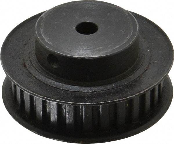 Power Drive - 28 Tooth, 1/4" Inside x 1.763" Outside Diam, Timing Belt Pulley - 1/4, 3/8" Belt Width, 1.783" Pitch Diam, Steel & Cast Iron - Top Tool & Supply