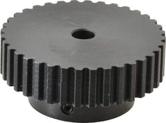 Power Drive - 36 Tooth, 5/16" Inside x 2.272" Outside Diam, Timing Belt Pulley - 1/4, 3/8" Belt Width, 2.292" Pitch Diam, Steel & Cast Iron - Top Tool & Supply