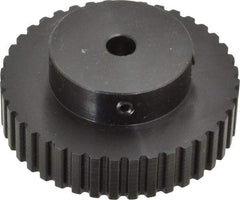 Power Drive - 40 Tooth, 5/16" Inside x 2.526" Outside Diam, Timing Belt Pulley - 1/4, 3/8" Belt Width, 2.546" Pitch Diam, Steel & Cast Iron - Top Tool & Supply