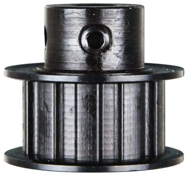 Power Drive - 10 Tooth, 3/8" Inside x 1.164" Outside Diam, Timing Belt Pulley - 1/2" Belt Width, 1.194" Pitch Diam, Steel & Cast Iron - Top Tool & Supply