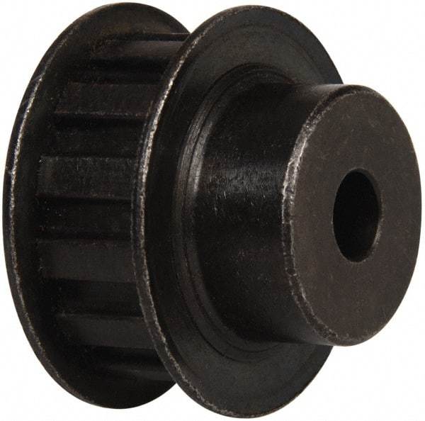 Power Drive - 13 Tooth, 3/8" Inside x 1.522" Outside Diam, Timing Belt Pulley - 1/2" Belt Width, 1.552" Pitch Diam, Steel & Cast Iron - Top Tool & Supply