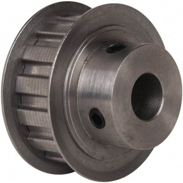 Power Drive - 14 Tooth, 1/2" Inside x 1.641" Outside Diam, Timing Belt Pulley - 1/2" Belt Width, 1.671" Pitch Diam, Steel & Cast Iron - Top Tool & Supply