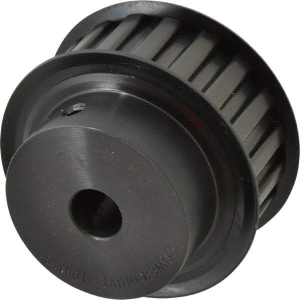 Power Drive - 19 Tooth, 5/8" Inside x 2.97" Outside Diam, Timing Belt Pulley - 3/4, 1" Belt Width, 3.024" Pitch Diam, Steel & Cast Iron - Top Tool & Supply