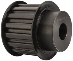 Power Drive - 16 Tooth, 3/4" Inside x 2.492" Outside Diam, Timing Belt Pulley - 1-1/2" Belt Width, 2.546" Pitch Diam, Steel & Cast Iron - Top Tool & Supply