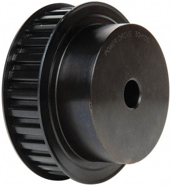 Power Drive - 30 Tooth, 3/4" Inside x 4.721" Outside Diam, Timing Belt Pulley - 3/4, 1" Belt Width, 4.775" Pitch Diam, Steel & Cast Iron - Top Tool & Supply